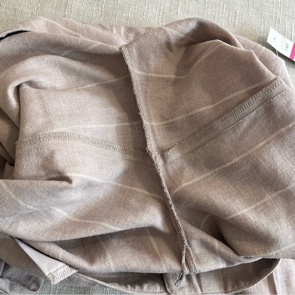 NWT The Limited Linen Blend Stripe Wide Leg Pants Trousers - Picture 9 of 16